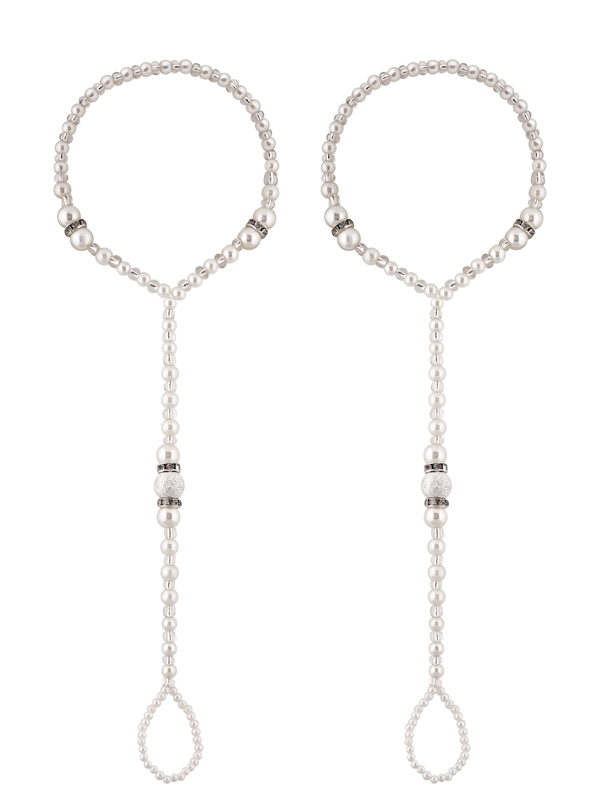 OJERRYBoho Pearl Seashell Beach Barefoot Sandals Foot Feet Chain with Toe Ring Summer Jewelry for Women Trendy