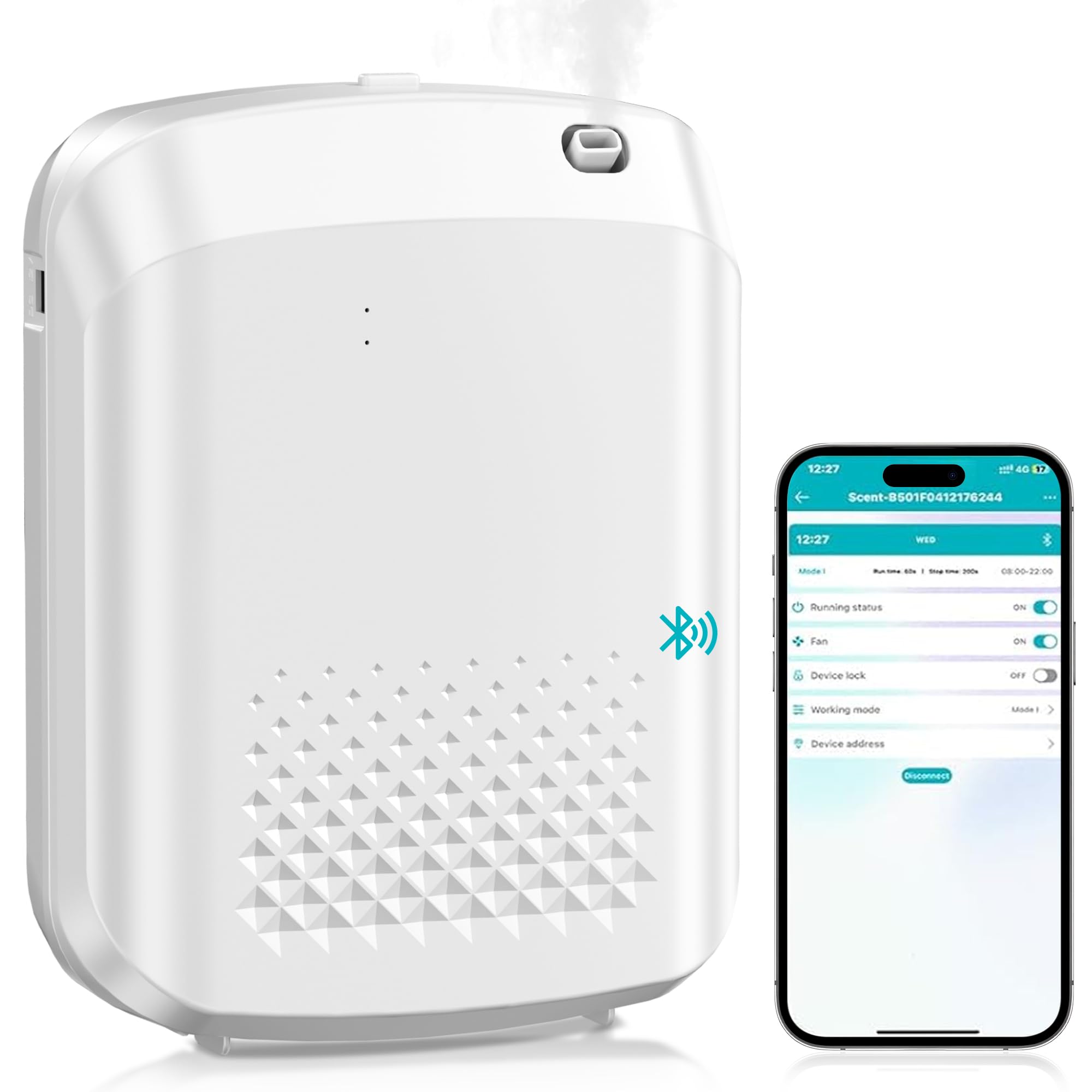 Photo 1 of Hublaolss Essential Oil Diffuser - 400ml White, App Control