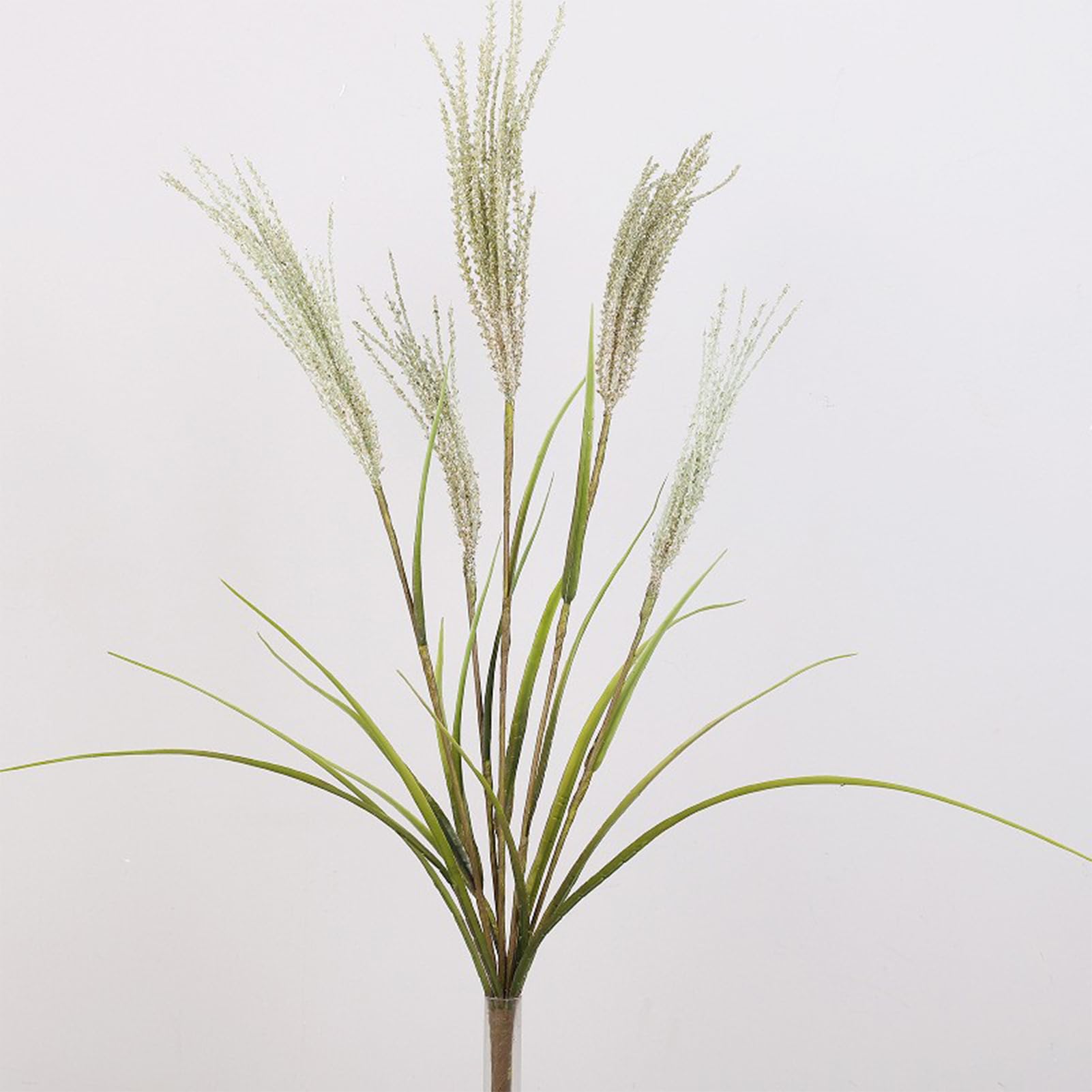 2 PCS Artificial Reed Grass Bouquet,27.6 Inch Tall Faux Reed Pampas,Artificial Onion Grass Tall for Home Decor and Wedding Arrangements,Party Table Centerpieces Decoration(Coffee) - Image 3