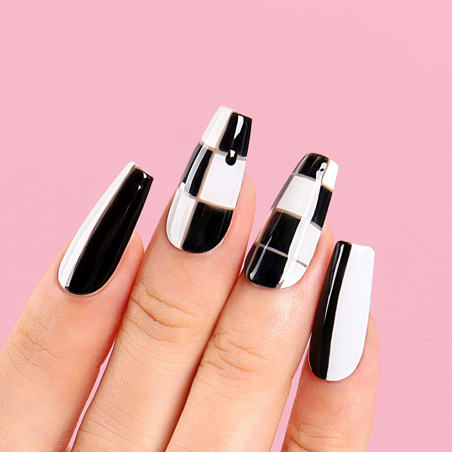 AIMEILI żelowy lakier do paznokci UV LED, czarny do salonu manicure, home DIY, bardzo błyszczący, beztestowy, trwały i odporny na zużycie, 8 ml, 995