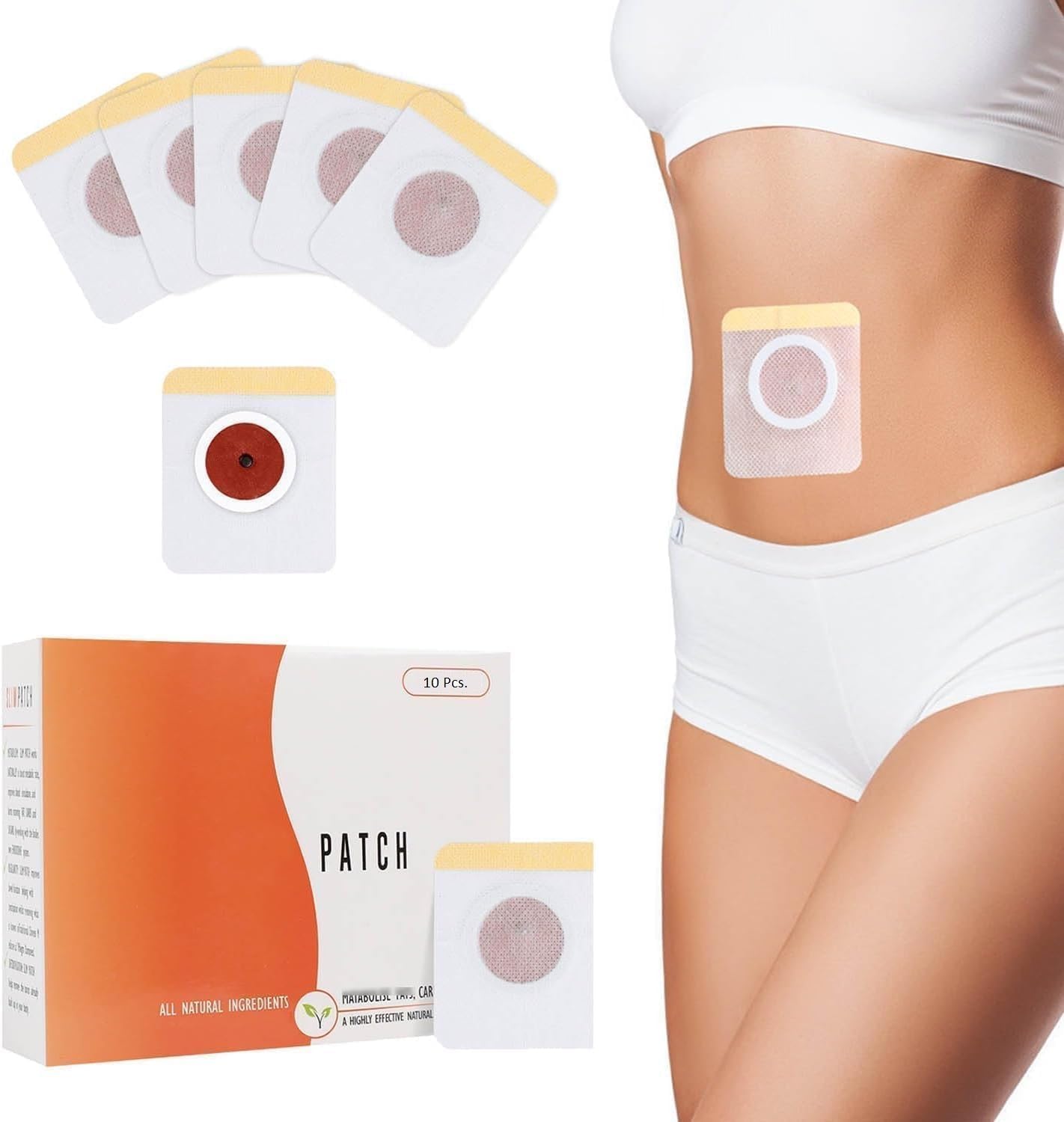 Belly Fat Burner Slim Patch for Weight Loss, Herbal Navel Patches for Waist Tummy Arms Legs Fat Reduction, Body Shaping Sticker, Waterproof Adhesive Wellness Fitness for Men Women Daily Use-image-35
