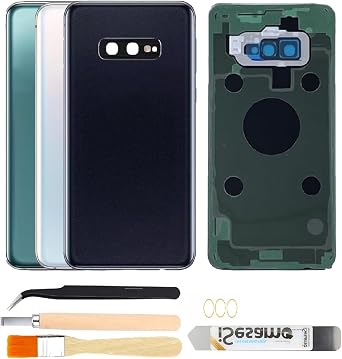 Rear Back Glass Replacement for Samsung Galaxy S10 with Camera Glass Lens and Repair Tool Kits Prism Black
