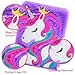 Unicorn Diary for Girls with Lock, Plush Unicorn Toys Gift for Teen Girls, Kids Unicorn Writing Journal Notebook, Birthday Gifts for Little Girls Ages 5 6 7 8 9 10-12 Year Old