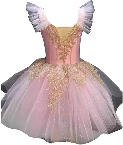 Amazon Gratty レオタード バレエ 子供 バレエレオタード ジュニア レオタード チュチュスカート 競技着 レッスン着 お稽古 新体操 練習用 バレエ ダンス衣装 レディース バレエ 大人 レオタード ステージ衣装 ワンピース ピンク 1 変身アクセサリー おもちゃ