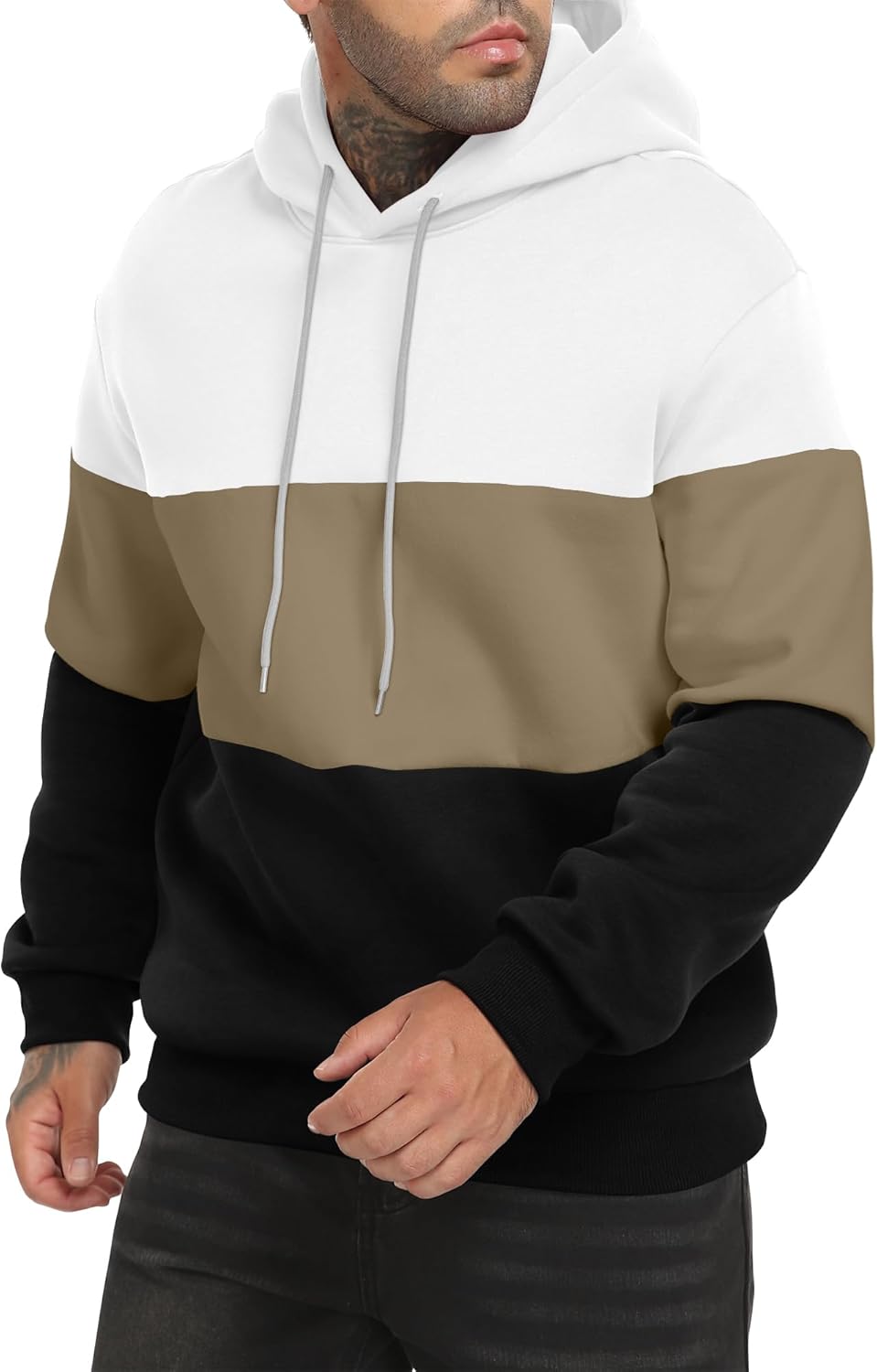 Men's Hooded Sweatshirts Long Sleeve Winter Hoodies Pullover Sweatshirts with Pockets