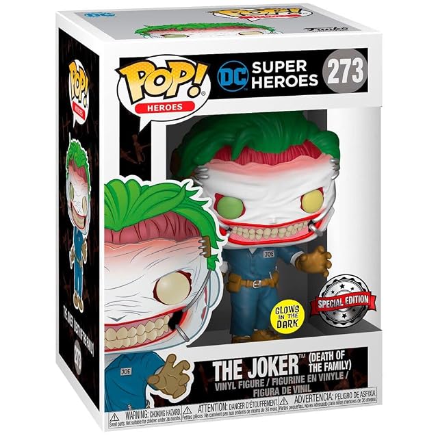 Foto 4 de 4 de POP Funko DC Super Heroes 273 The Joker Death of The Family Glows in The Dark
