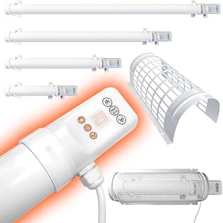 Elixir Gardens TH02-D Tubular/Tube Heater with Digital Timer | 1ft,2ft,3ft,4ft with Optional Guards | Greenhouse, Garage & Outbuilding Heating | 60cm (120W)