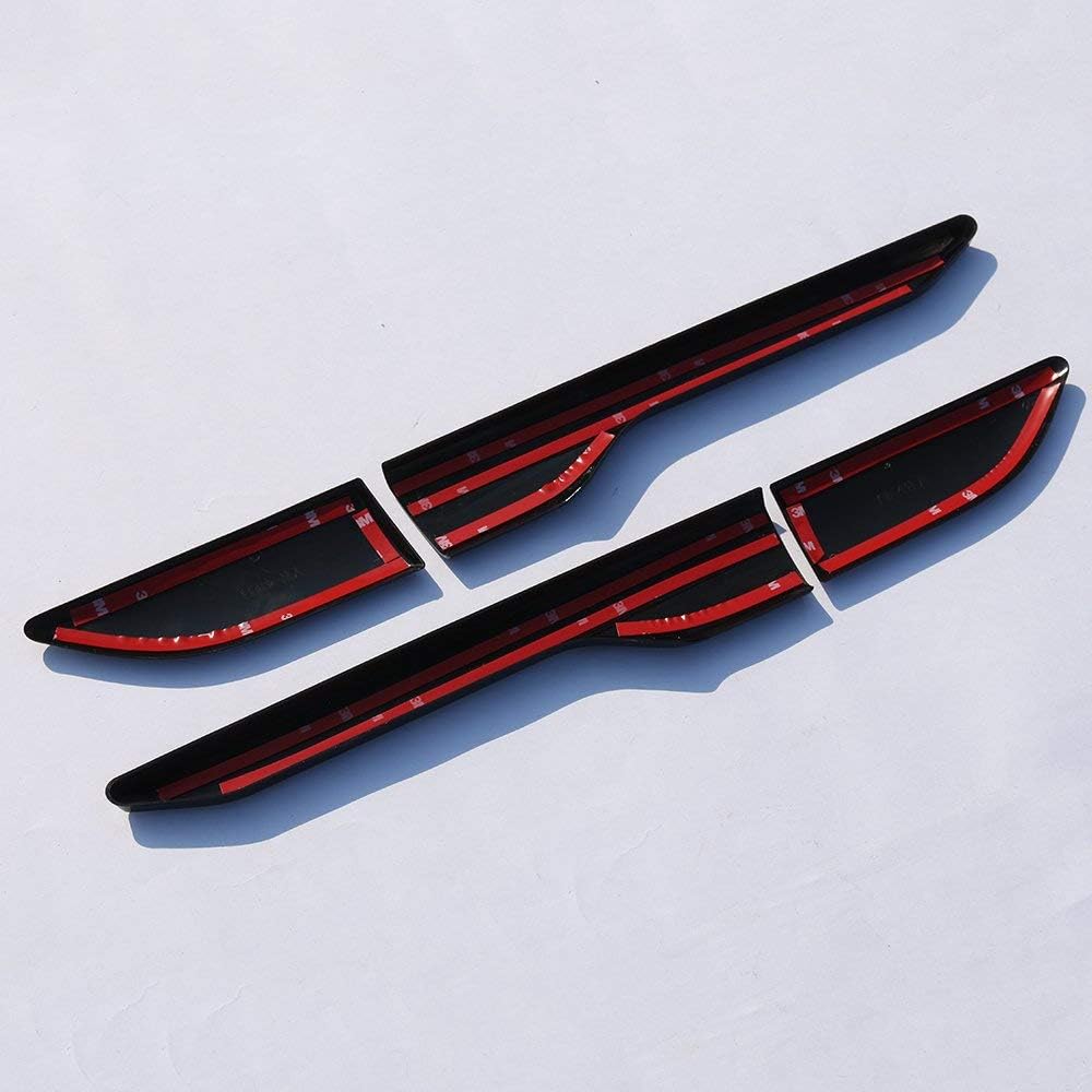 YIWANG ABS Chrome Side Door Fender Air Vent Outlet Trim for Land Rover Range Rover Evoque 2012-2018 Car Accessories (Gloss Black)