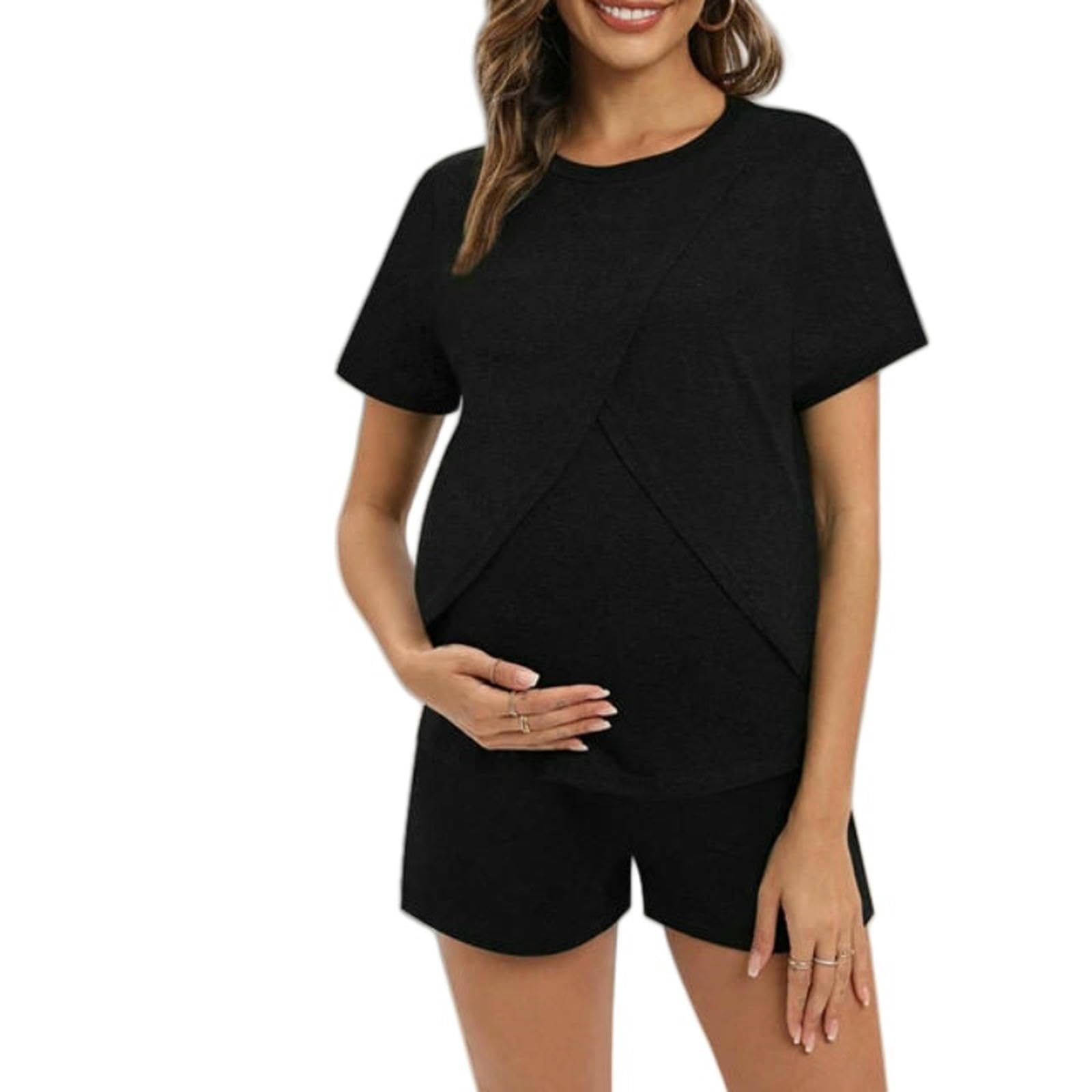 Pigiami per la consegna di maternità Set di pigiami per donne incinte maternità indumenti da notte vestiti per allattamento abbigliamento da notte abbigliamento da casa