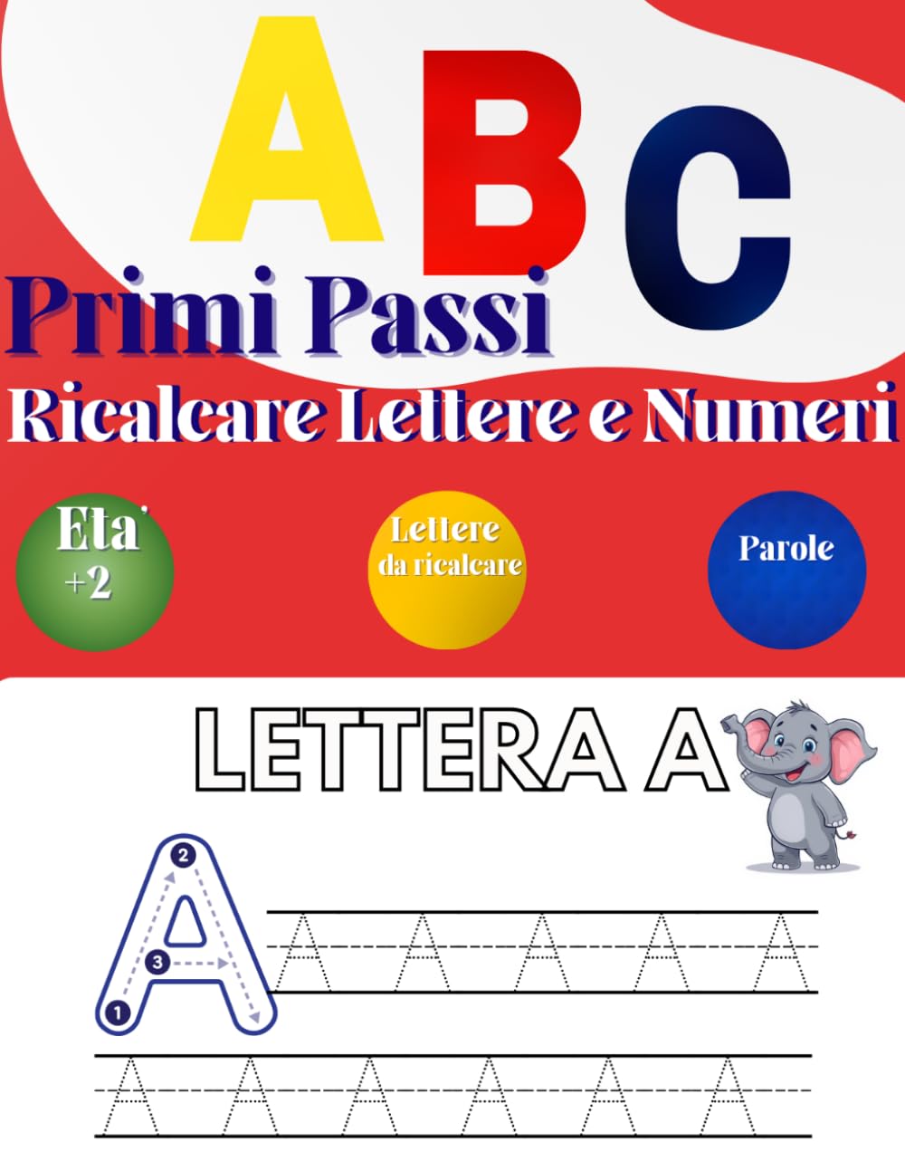Primi Passi con l'ABC: lettere da ricalcare