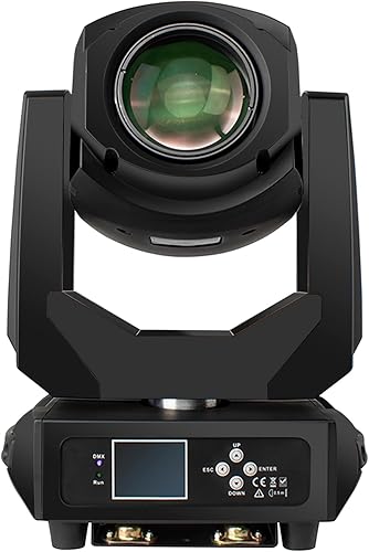 SHEHDS Luces de escenario de cabeza móvil LED 200W BeamGOBOPrism 3in1 luces estroboscópicas DJ 8-15 ángulo de haz 7 colores+efecto medio de color