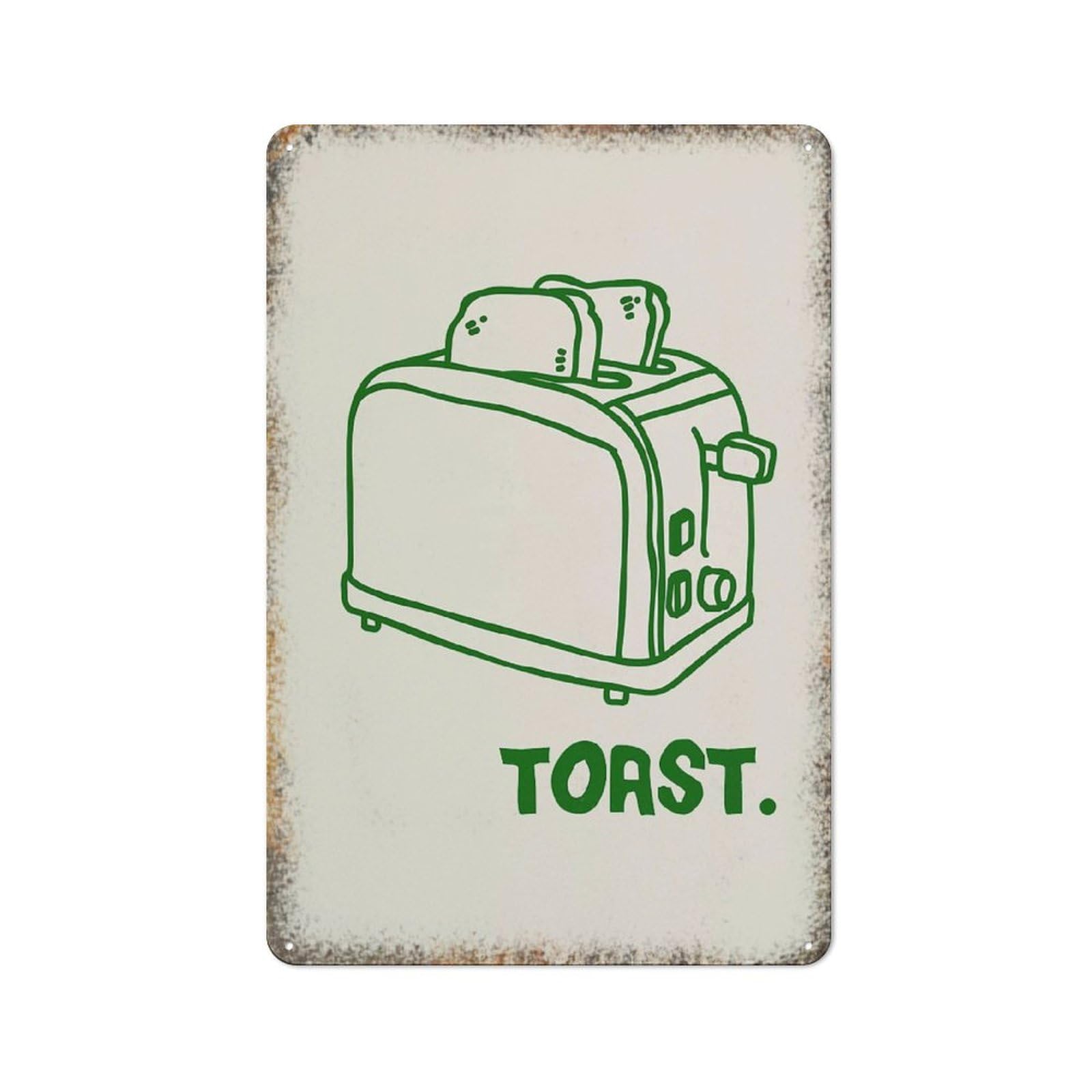 Bread Matcha Latte Trendy Minimalist Kitchen Home Wall Art Decor 8 * 12inch