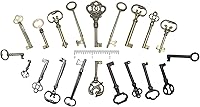 Vista 10 de Juego de llaves de esqueleto universal, funciona solo con orificios de cerradura de 1/2 pulgada, llaves vintage genéricas de barril hueco