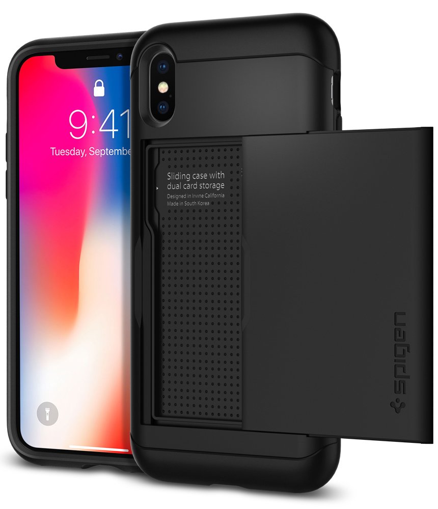 Spigen Slim Armor CS Designed for iPhone Xs Case (2018) - Black