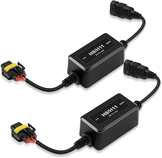 Auxbeam Upgraded H8/H9/H11 LED Headlight Canbus Error Free Anti Flickering Resistor Decoder, 2pcs/set Enhanced LED light Decoder Canbus Drivers, C10 Series