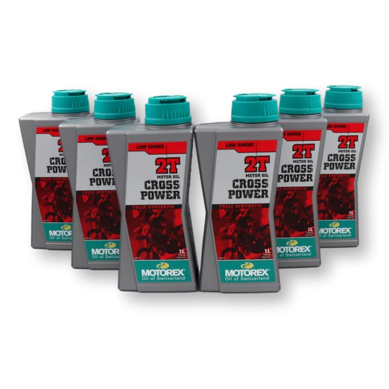 Pack RVM MOTOREX Aceite Mezcla Sintético Cross Power 2T - 6 Unidades de 1L Total 6 Litros