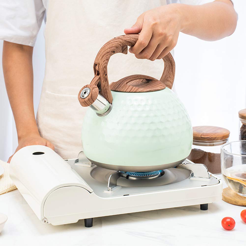 Czajnik 3L Gwizdek ze stali nierdzewnej Czajniczek Kuchenka Food Grade Odporny na ciepło Uchwyt Gaz Kuchenka Indukcyjna Czajniczek Czajniki Elektryczne (rozmiar: Biały)