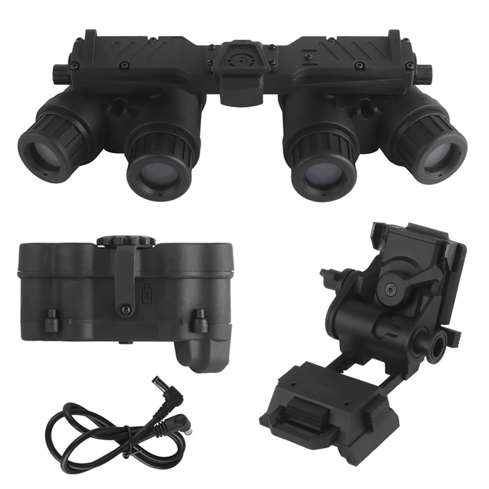 Tactical Night Vision Goggles Model with Adjustable Helmet Mount for PVS15/PVS18/GPNVG18, No Function