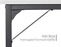 Vista 22 de CubiCubi Escritorio para computadora, escritorio pequeño de oficina en casa de 40 pulgadas, mesa de PC de estilo moderno y simple para el hogar