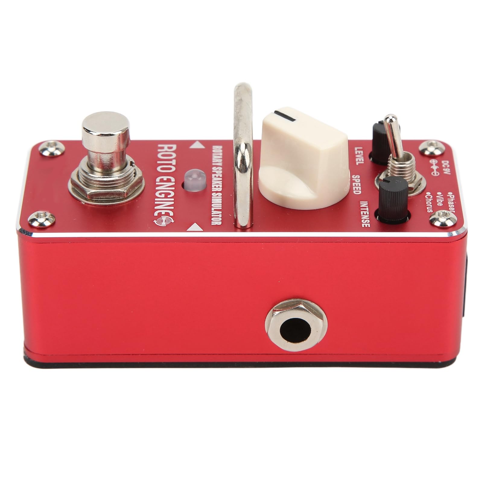 Obrotowy Symulator Głośnika Pedał Efekt Gitarowy Stomp Box z 3 Trybami Klasyczny Dźwięk z Lat 60. Metalowa Kompaktowa Obudowa do Gitary Elektrycznej Bass