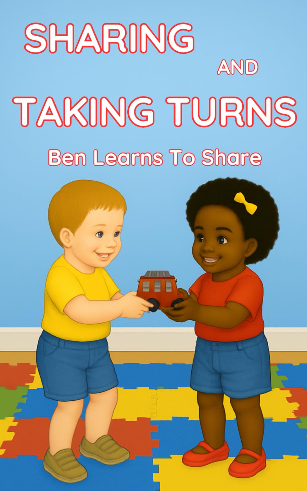 SHARING AND TAKING TURNS: Ben Learns How Sharing and Taking Turns Help Friends Get Along - Perfect for Ages 3–6.: 2 (The Emmi & Friends Series. A ... Series About Emotions & Social Skills.)