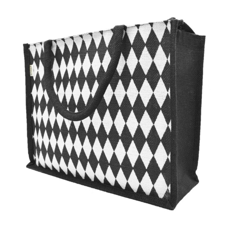 See full amazon price history chart for JUTEKA diamond printed Jute Bag for Lunch, Office, Grocery, Picnic, Tiffin, Shopping Hand Bag with padded cotton handles… JUTEKA diamond printed Jute Bag for Lunch, Office, Grocery, Picnic, Tiffin, Shopping Hand Bag with padded cotton handles… (B0CKRB95QK) Amazon Price History, Amazon Price Tracker