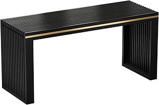 Bamboo Dining Bench Indoor Long Entryway Shoe Rack Benchs,Outdoor Modern...