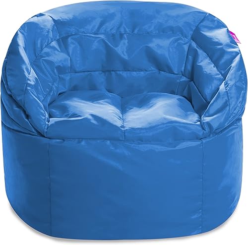 Miniatura 406 de Posh Creations Puf estructurado cómodo para jugar, leer y ver la televisión, Malibu Lounge, tela de lona para colorear, criaturas Criaturas de tela