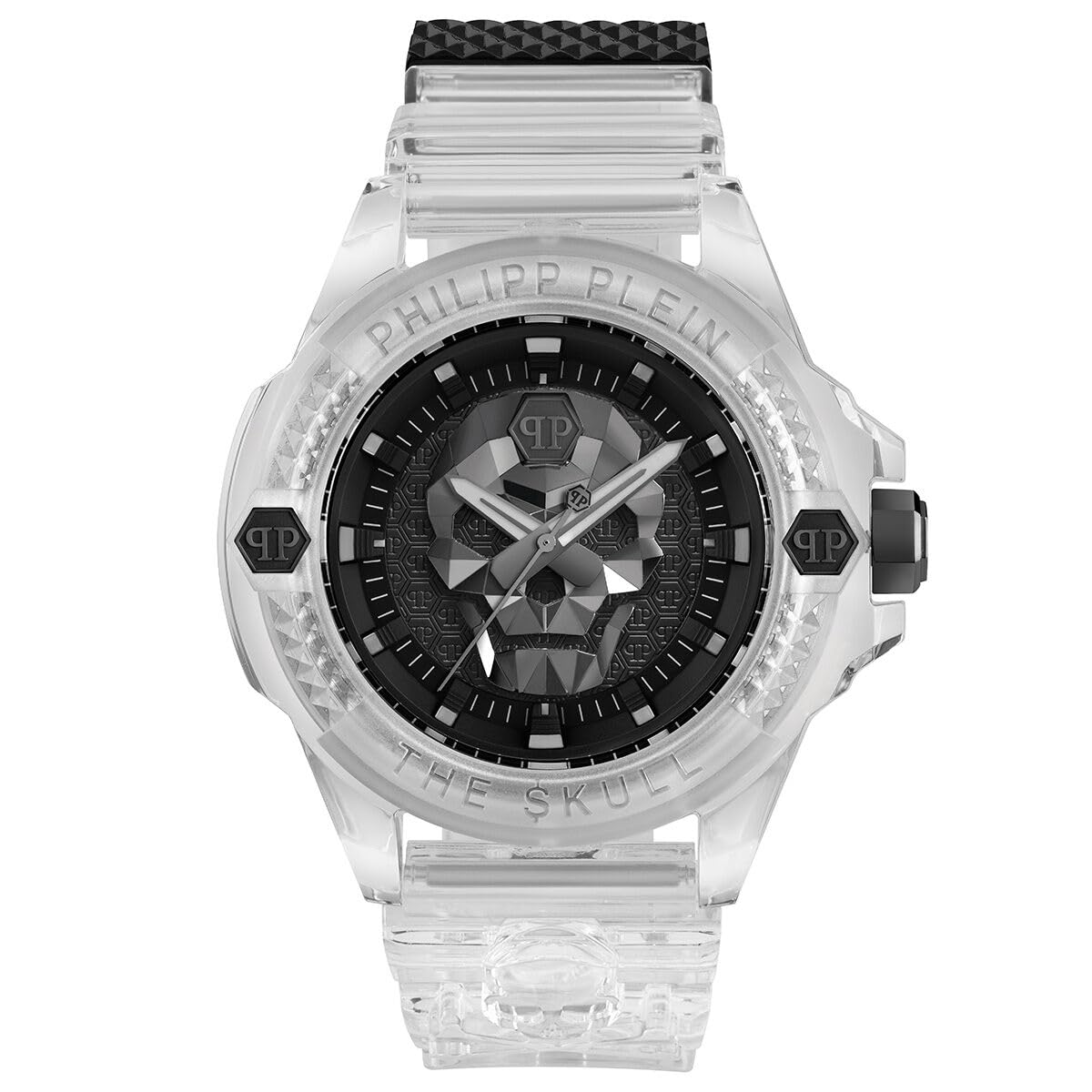 Philipp Plein Reloj analógico de Cuarzo para Hombre, de Silicona sintética