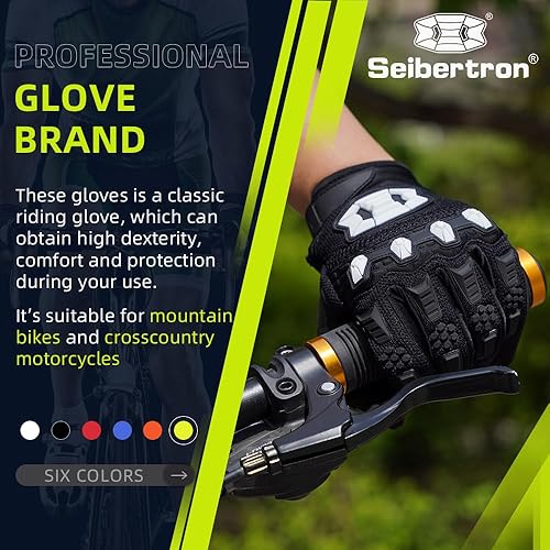 Vista 38 de Seibertron Dirtpaw - Guantes unisex para bicicleta BMX MX ATV MTB guantes para bicicleta de montaña, ciclismo, todoterreno/Dirt Bike, guantes de Rojo