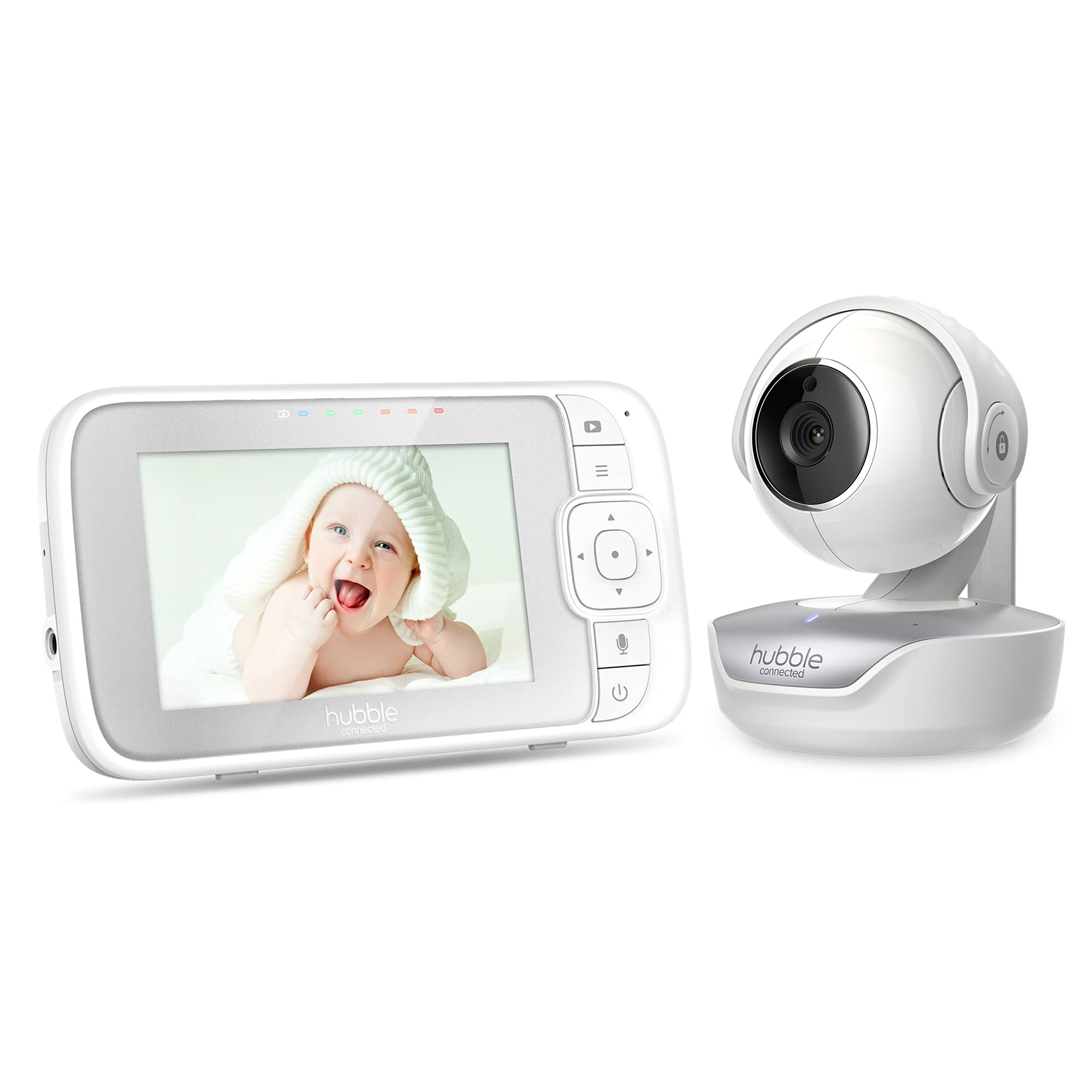 Hubble View Select 4.3" Baby Monitor with Camera, Remote Pan Tilt Zoom, 2-Way Talk, Night Vision, Room Temperature Monitoring, Baby Video Monitor Camera w/ Privacy Mode, 1000ft Range, No Wifi Baby Cam