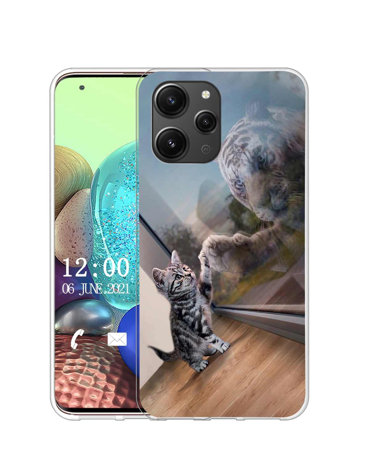 Sunrive Cover compatibile con Xiaomi Redmi 7A, Custodia Case in molle Trasparente silicone Morbida Flessibile Antigraffio protettiva back custodie(Q Cacciatore di sogni