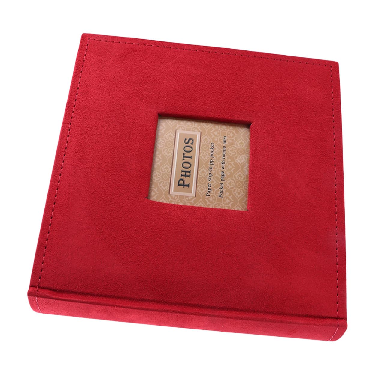 PRETYZOOM 1pieza Álbum De Fotos Infantil Diy De Álbum De Almacenamiento Para Fotos De Niño Niña Color Rojo Para Recuerdos Familiares y Anuario Escolar
