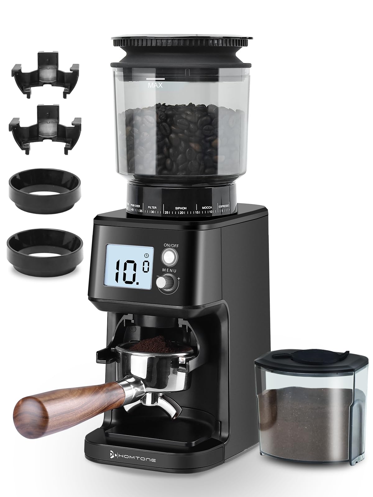 Homtone Conical Burr Espresso Coffee Grinder