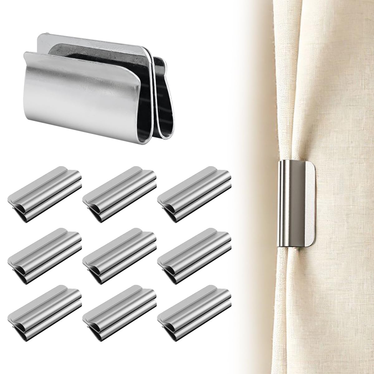 Magnetic Curtain Clips Magnets Closure Keep Curtains Closed Prevent Light Leakage Does 10 Pairs