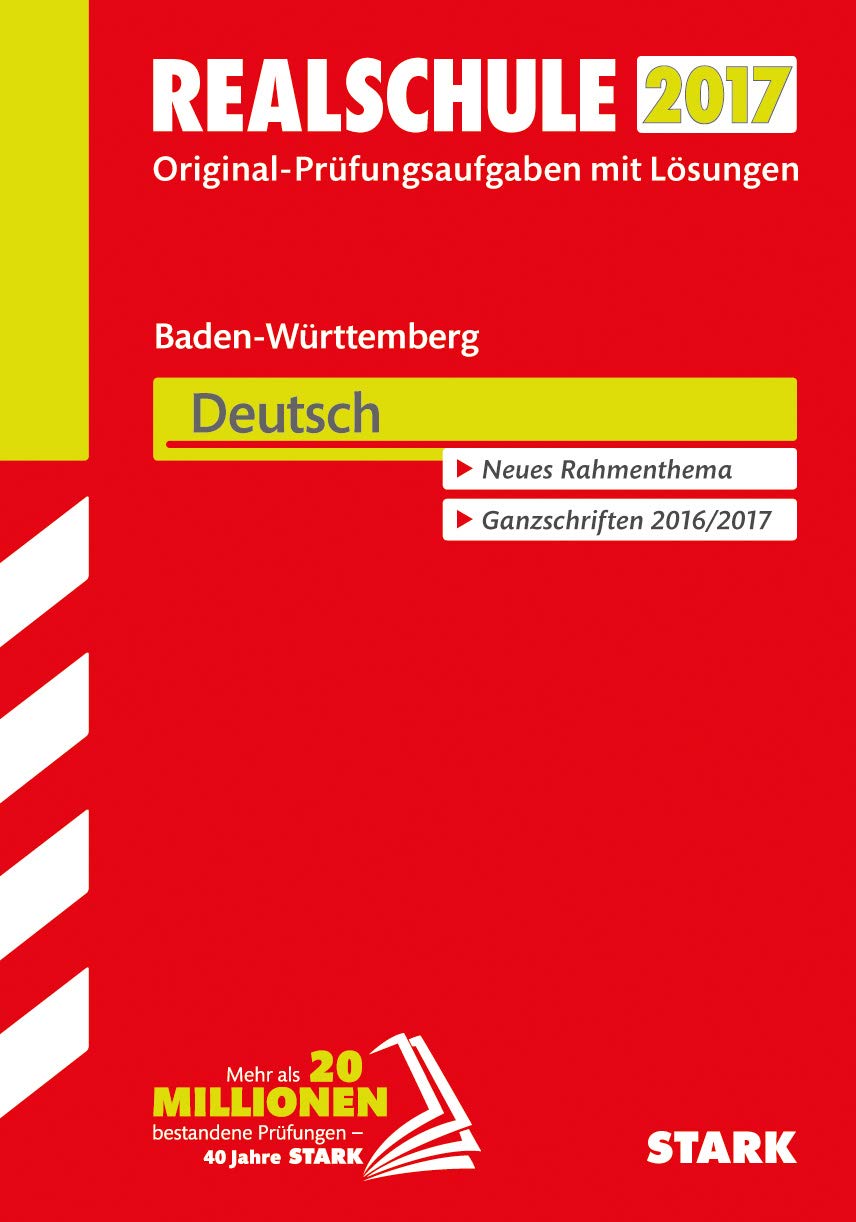  Amazon.com: Abschlussprüfung Realschule Baden-Württemberg 2017 Illustration 