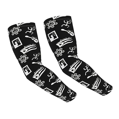 Cute Puerto Rico Flag Arm Sleeves for Women Men Sports