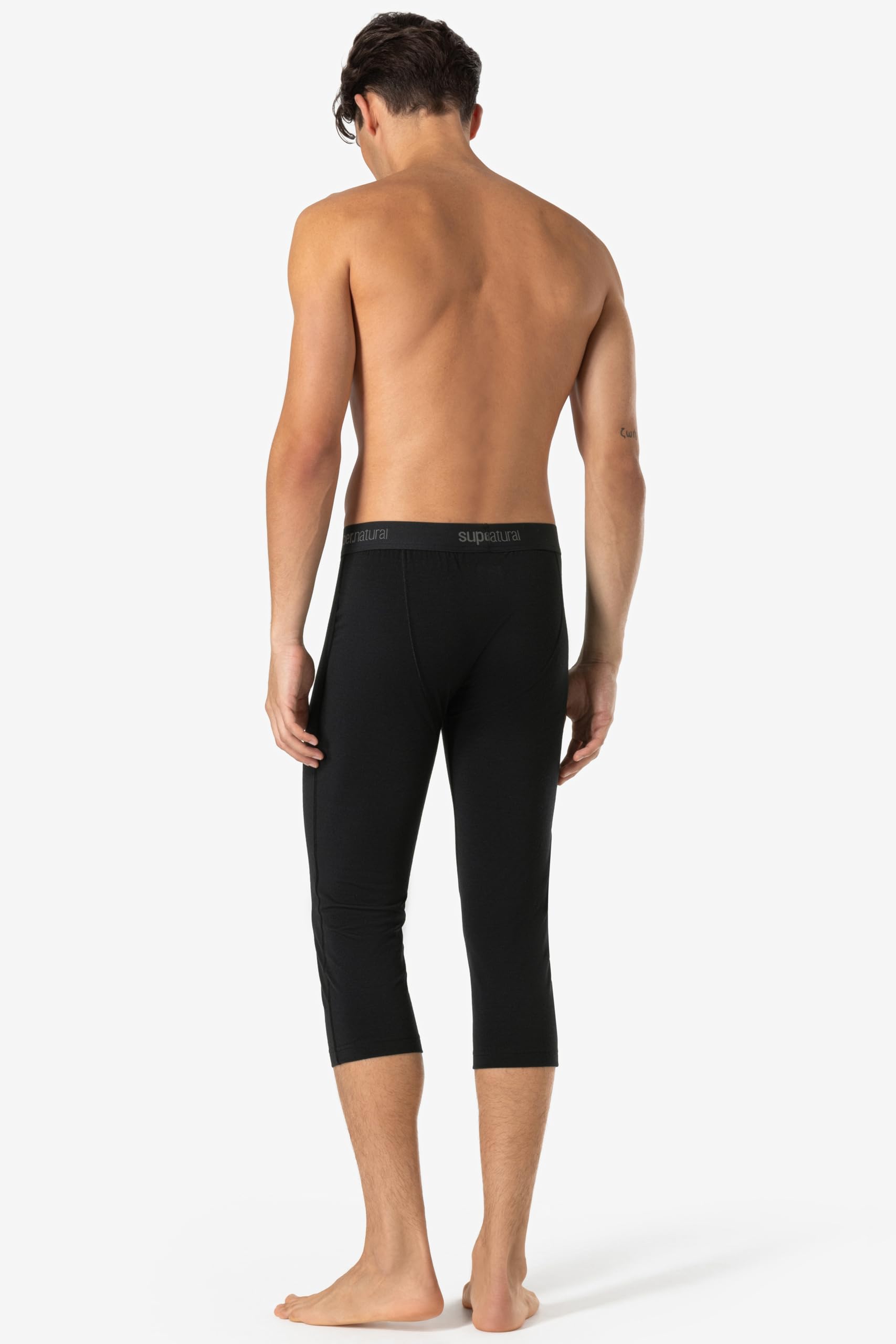 super.natural M ARCTIC230 Tight 3/4 Winter Unterwäsche Herren lang - Merino Funktionswäsche für Wintersport und sehr kalte Tage, Atmungsaktiv & geruchsabweisend