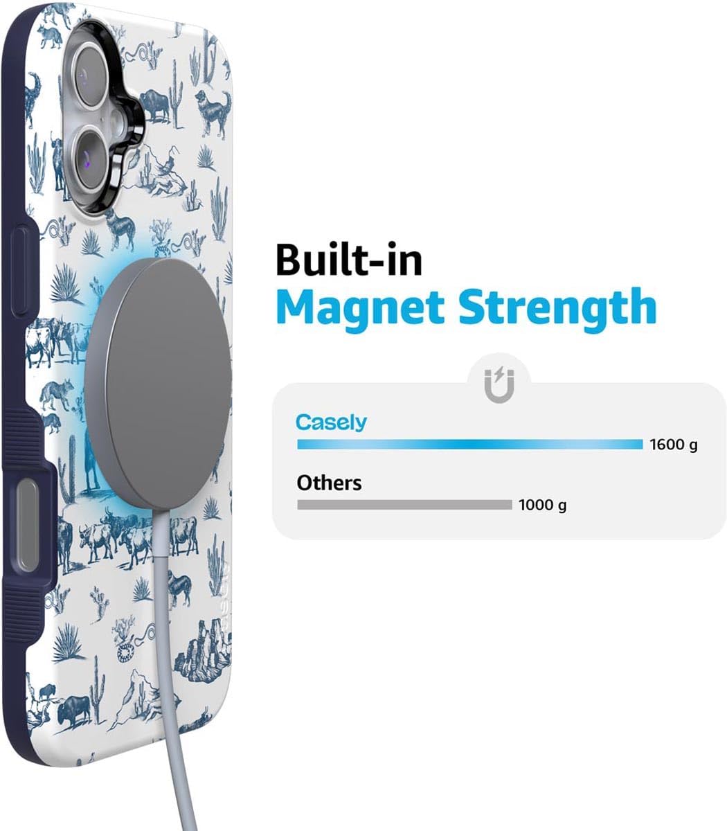 Casely iPhone 16 Case | Wild West Adventure | Desert | Bold Protective Design | Compatible with MagSafe - Image 6