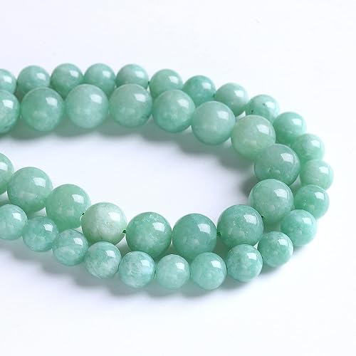 Miniatura 3 de 36 cuentas de jade birmano de piedra natural de 0.394 in para hacer joyas, pulseras de cristal