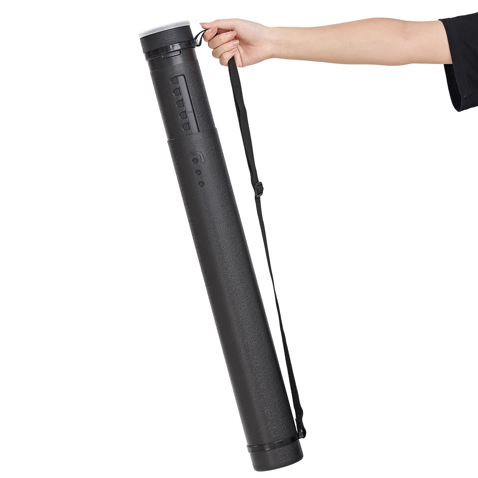 Toparchery Carquois pour flèches tubes, 63 à 100 cm, en plastique, avec séparateur de flèches EVA, accessoires de tir à l'arc