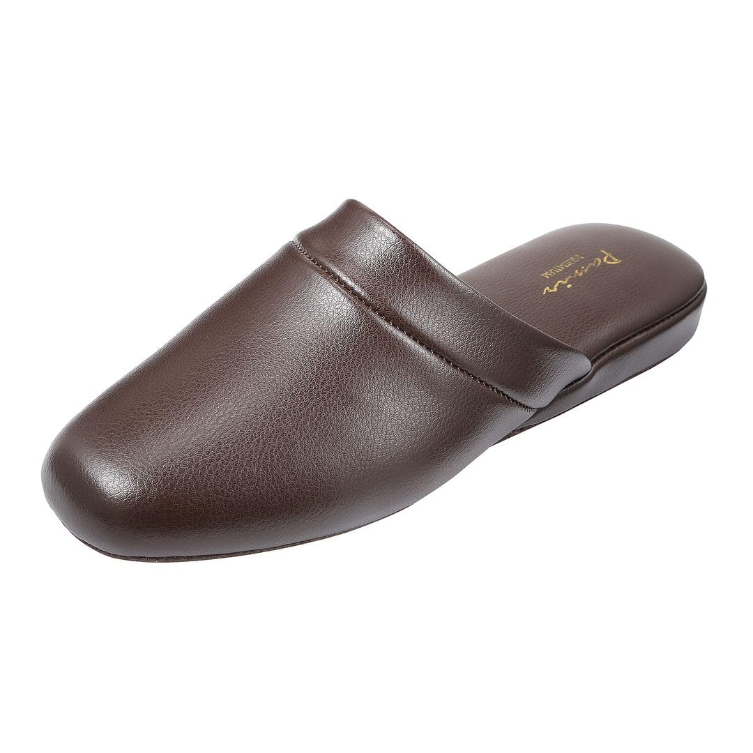 PAMIR Pantoufles en cuir véritable pour homme
