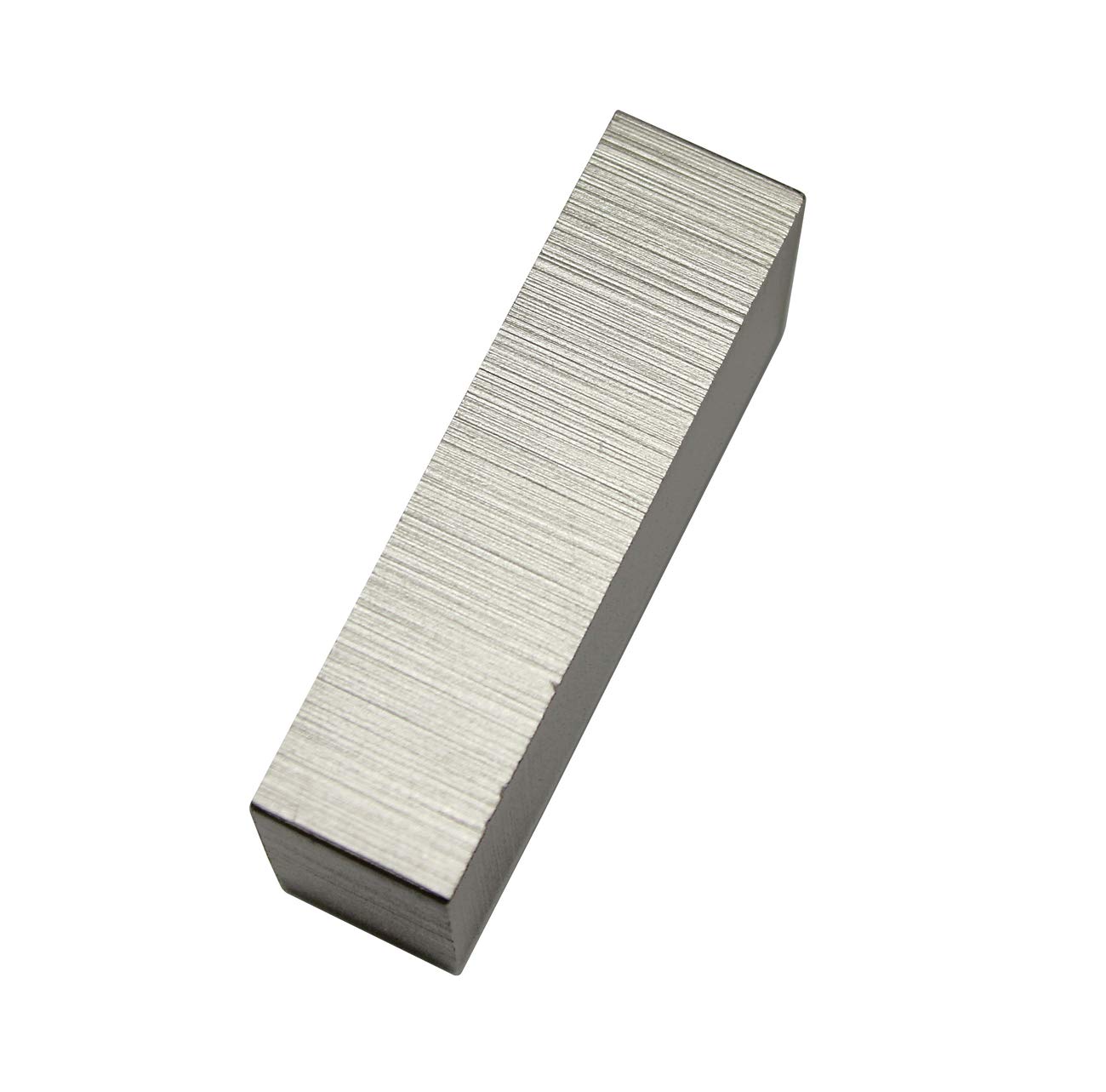 Gardinia 2 x End Fittings for Rectangular Aluminium Profile with Inner Rail Luxor 4 x 2 x 1 cm, Aluminium, Colour: Brushed Steel, Rectangle