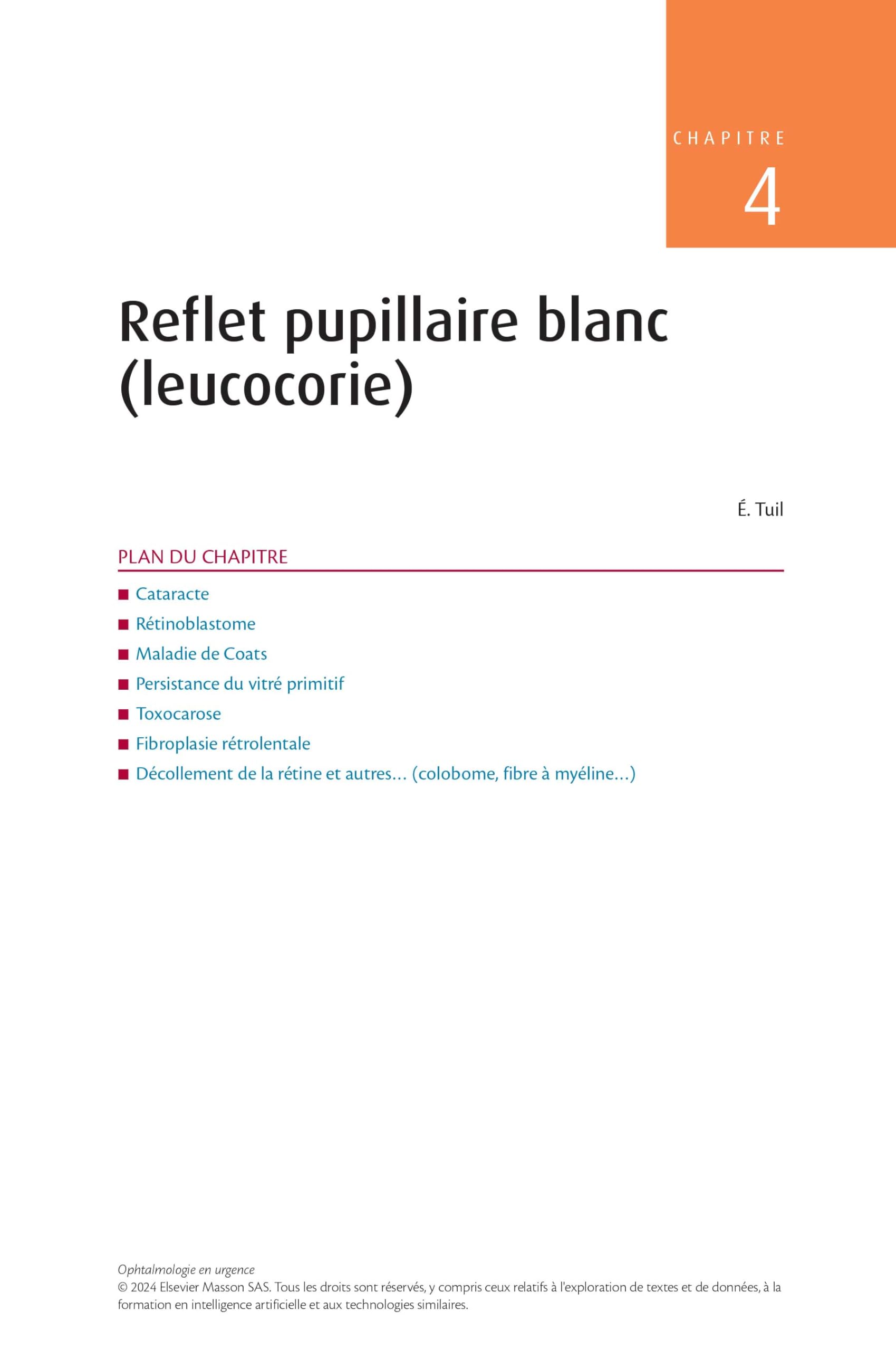 Ophtalmologie en urgence