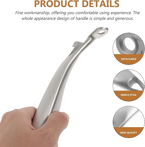 Miniatura 3 de Luxshiny Asa de cacerola de repuesto de acero inoxidable con mango de baquelita, mango de olla de baquelita, accesorios de utensilios de cocina para