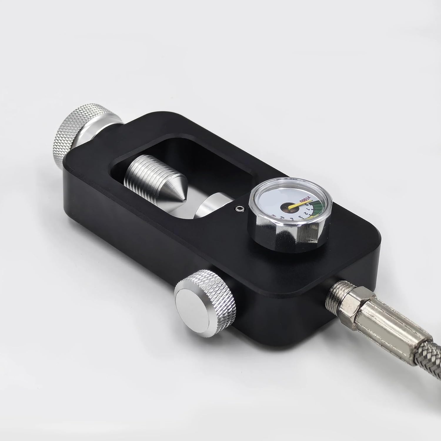 Scuba Fill Refilling Station Air Tank for Scuba Cylinder 10 or 24 inches Stainless Steel Braided Hose 4500psi Charging Adapter(NO Hose 5000psi)