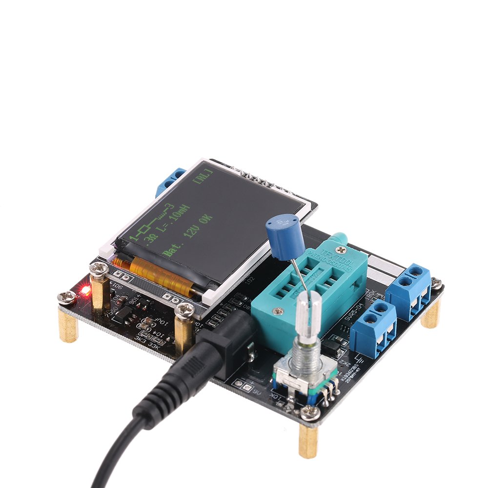 Multifunktionale LCD GM328A Transistor Tester Diodenkapazität ESR Spannung Frequenz Meter PWM Rechtecksignalgenerator SMT Löten
