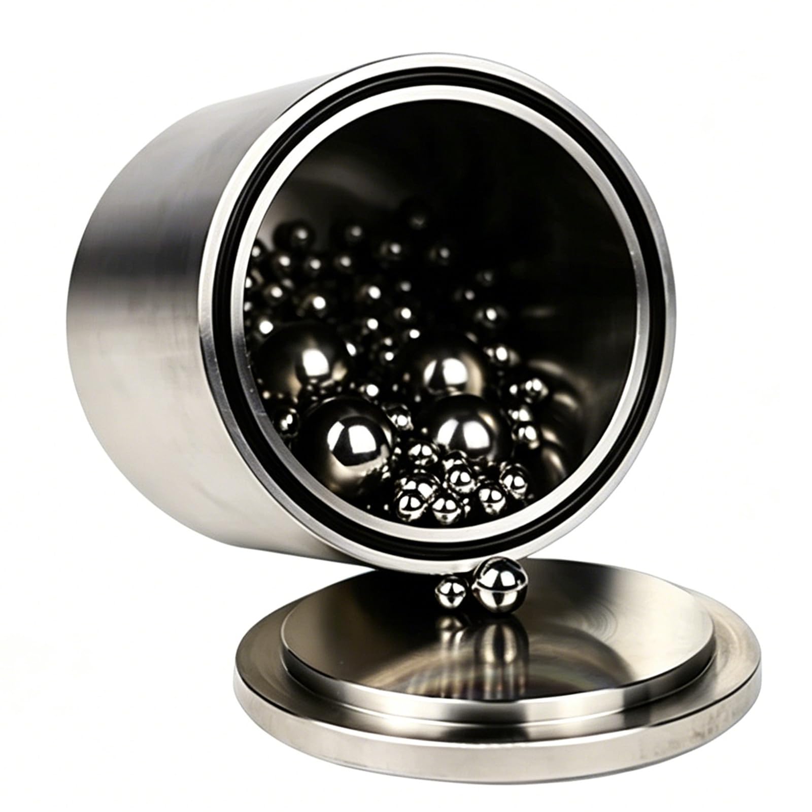 Kugelmühlenbehälter Aus Edelstahl, Planetenmahlbehälter Mit Mahlkugeln, Deckel Und Dichtungsring, Elektropoliert, Für Nass- Und Trockenmahlung, Laborgebrauch 50ml