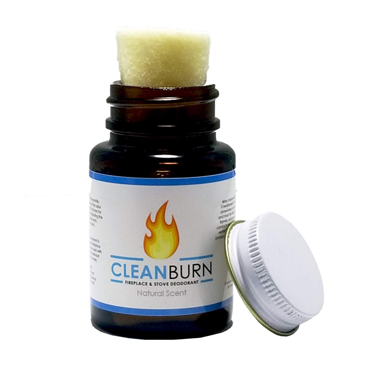 CleanBurn Fireplace and Stove Deodorant - Smoke Odor Eliminator, Efficient Fireplace Smell Eliminator - Perfect for Stoves, Fireplaces and Chimneys, 1.5 oz. Natural Scent