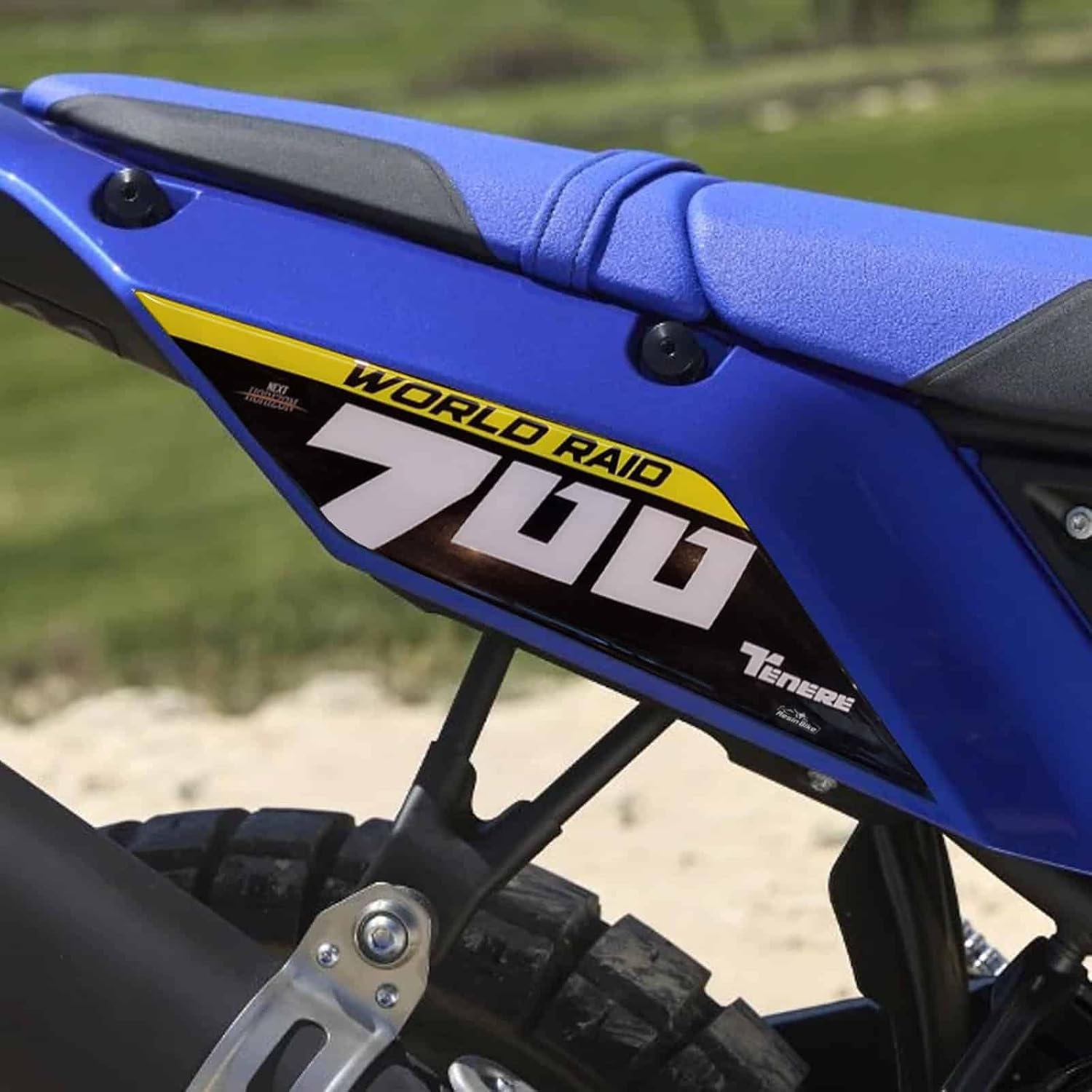 Resin Bike Motorcycle 3D Stickers Compatible with Yamaha Tenere 700 World Raid 2022-2025. Side Protections from Impact and Scratches. Pair of Resin Stickers - Made in Italy